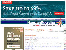Tablet Screenshot of houstonrecruiter.com
